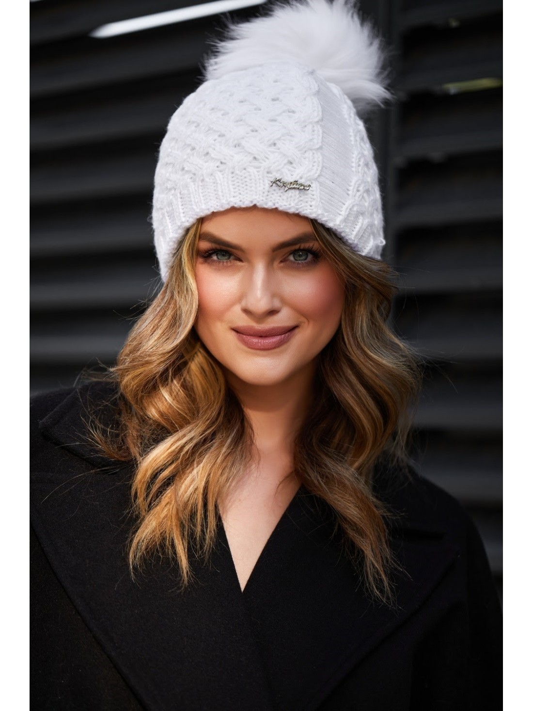 White winter hat C15 - Online store - Boutique